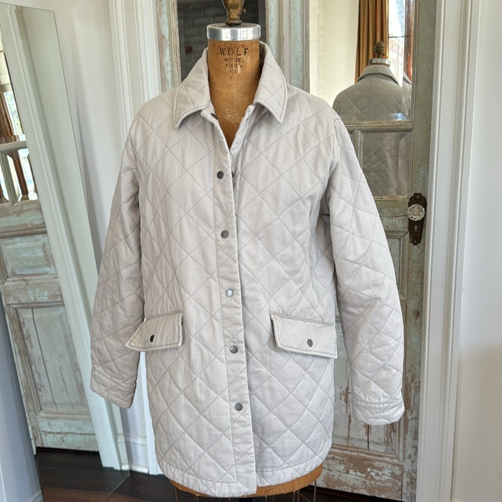 Joie tan, quilted jacket size medium